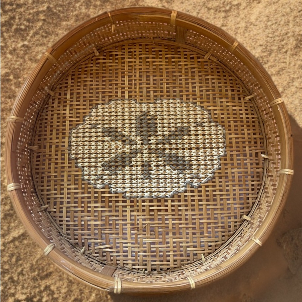 Sand Dollar Woven Basket